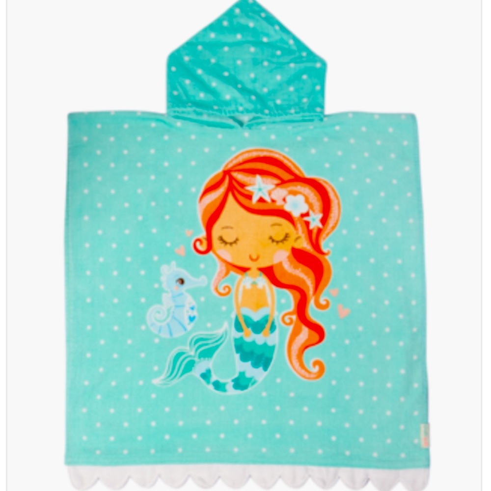 Earth Nymph Under Sea Mermaid Hooded Towel Cape